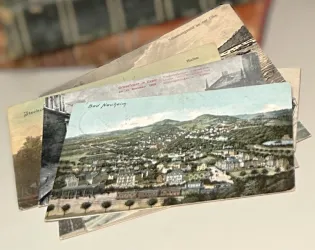 alte Postkarten mit Stadtansichten