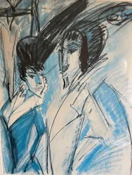 Kunstdruck Ernst Ludwig Kirchner ca 1914